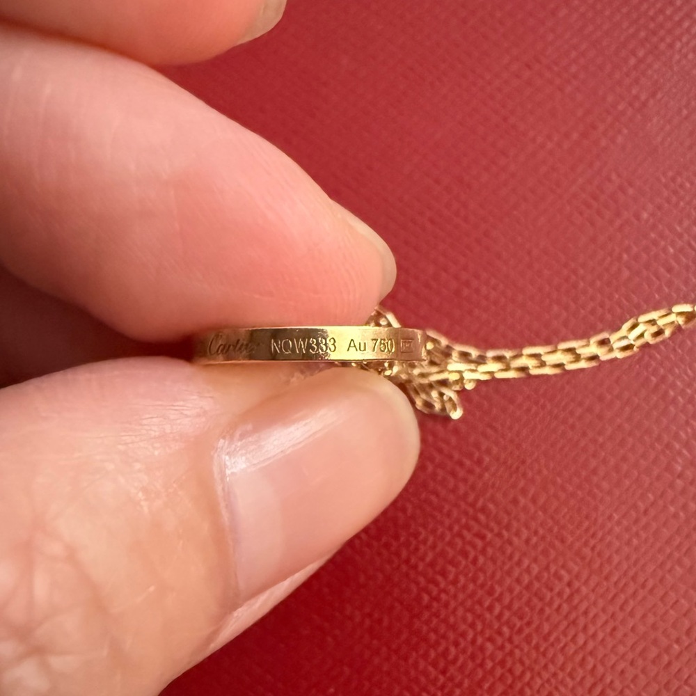 Cartier Rose Gold Love Chain Bracelet with Diamond - Picture 6 of 8